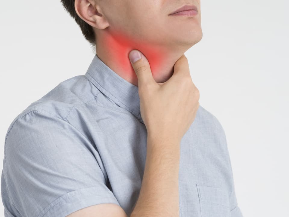 頚部リンパ節炎　甲状腺