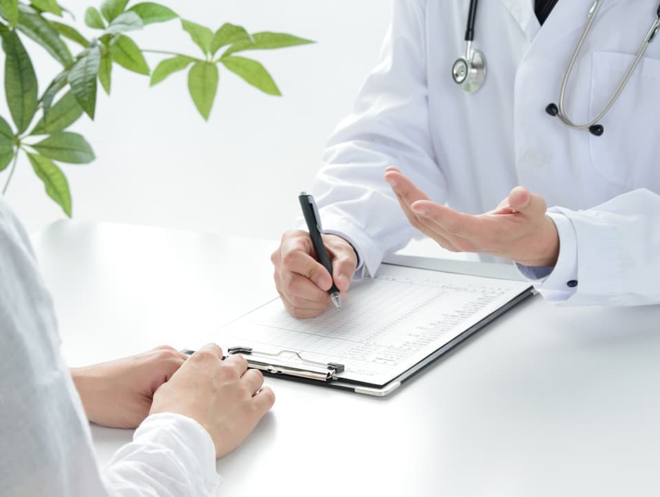 とみさわクリニックのがん相談外来のイラスト